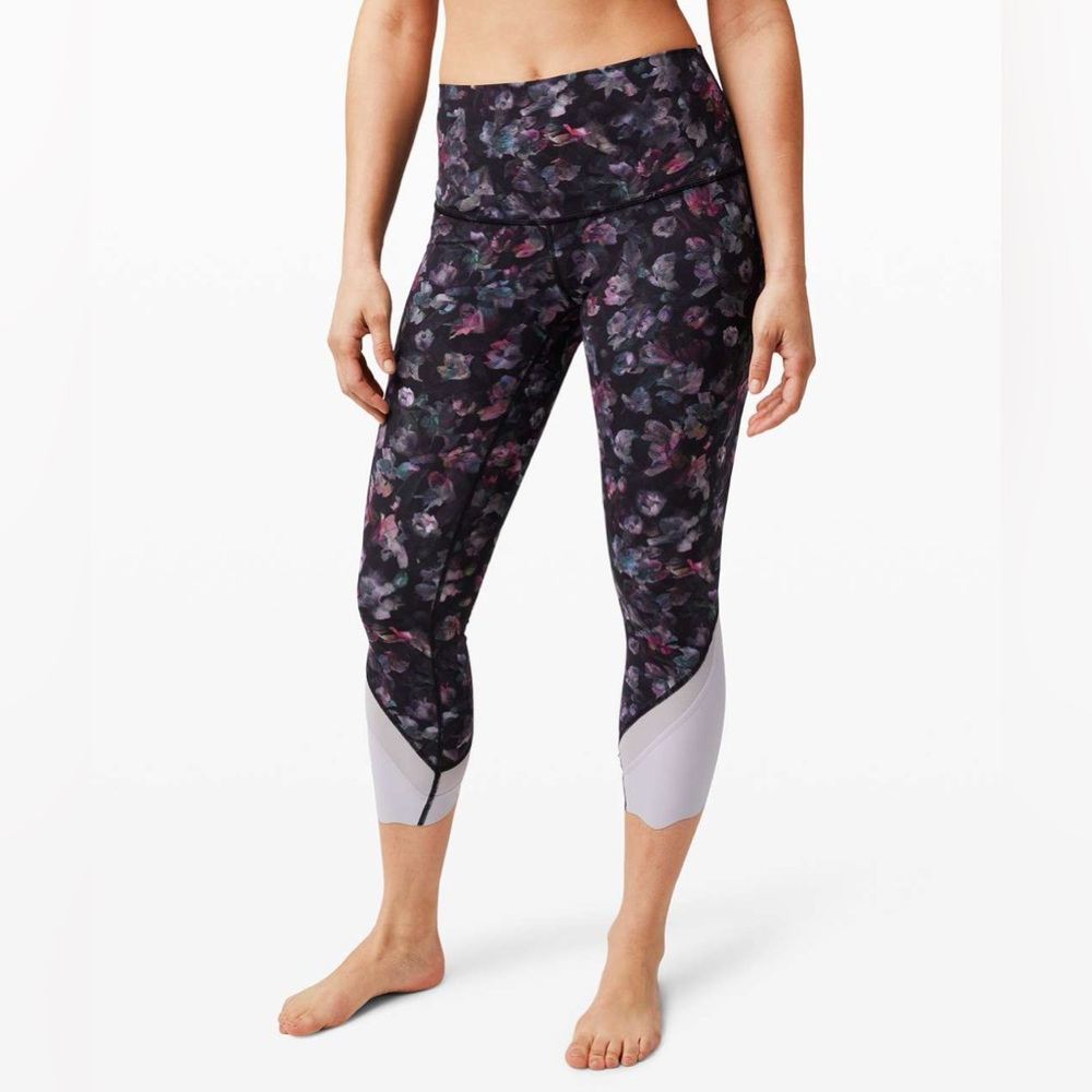 Lululemon Wunder Under Crop High-Rise *Roll Down Scallop Full-On Luxtrem…